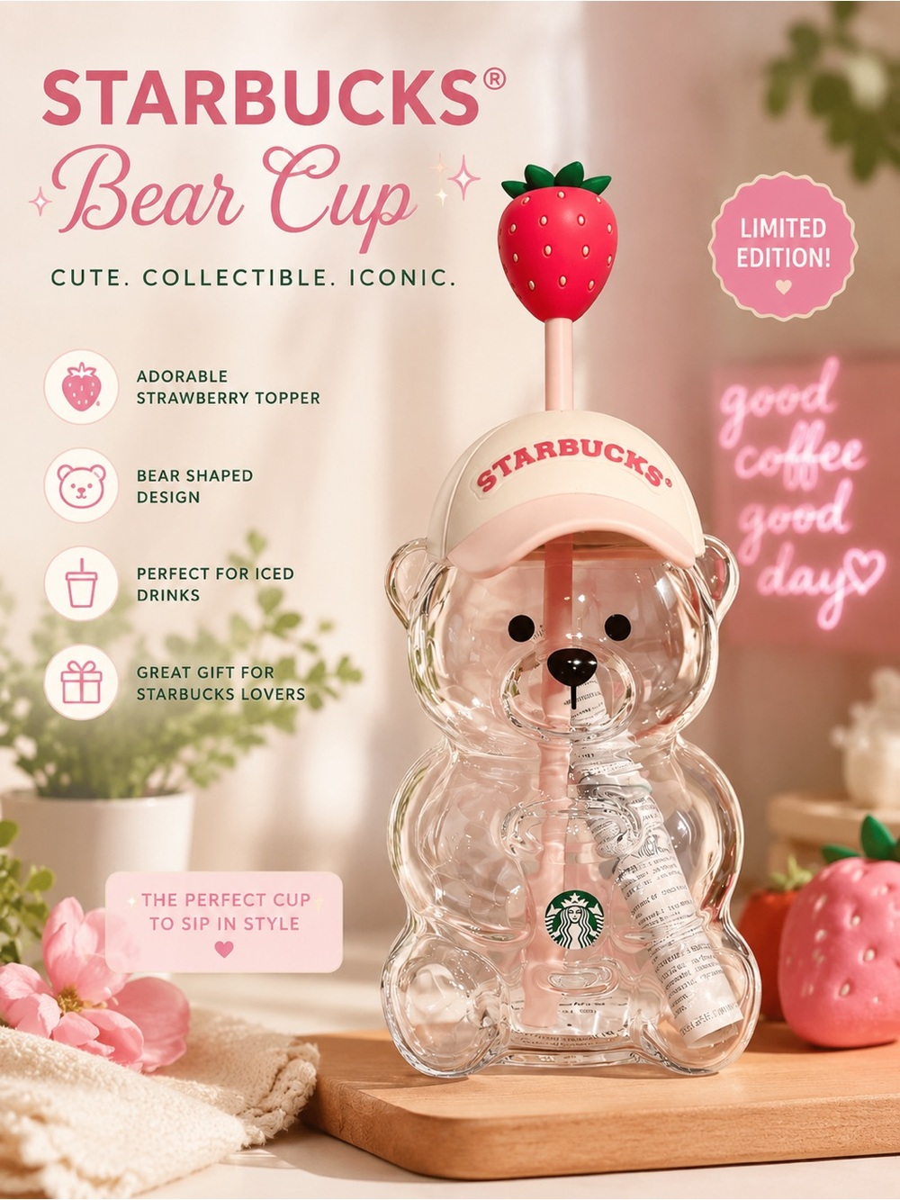 Starbucks Clear Bear Cup